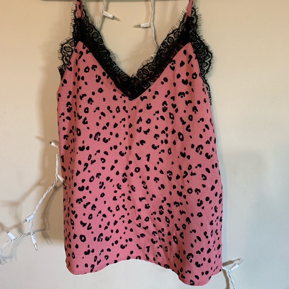 pink cheetah tank top